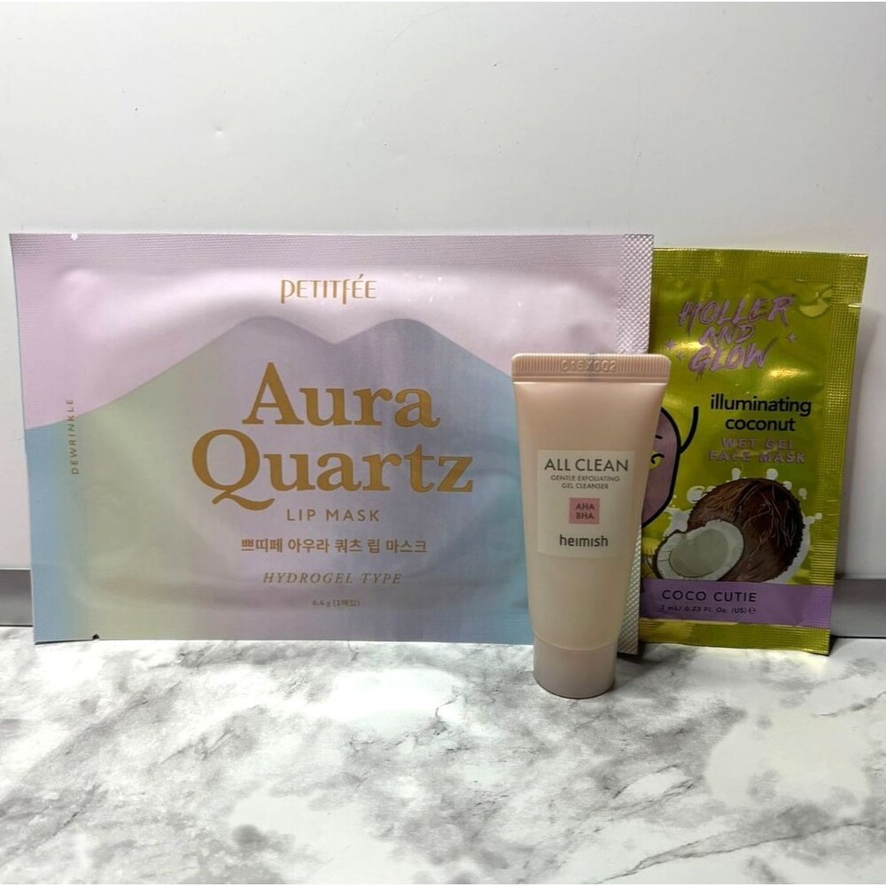 Skin Care Bundle - Heimish Gel Cleanser + Petitfee Lip Mask + Coconut Face Mask